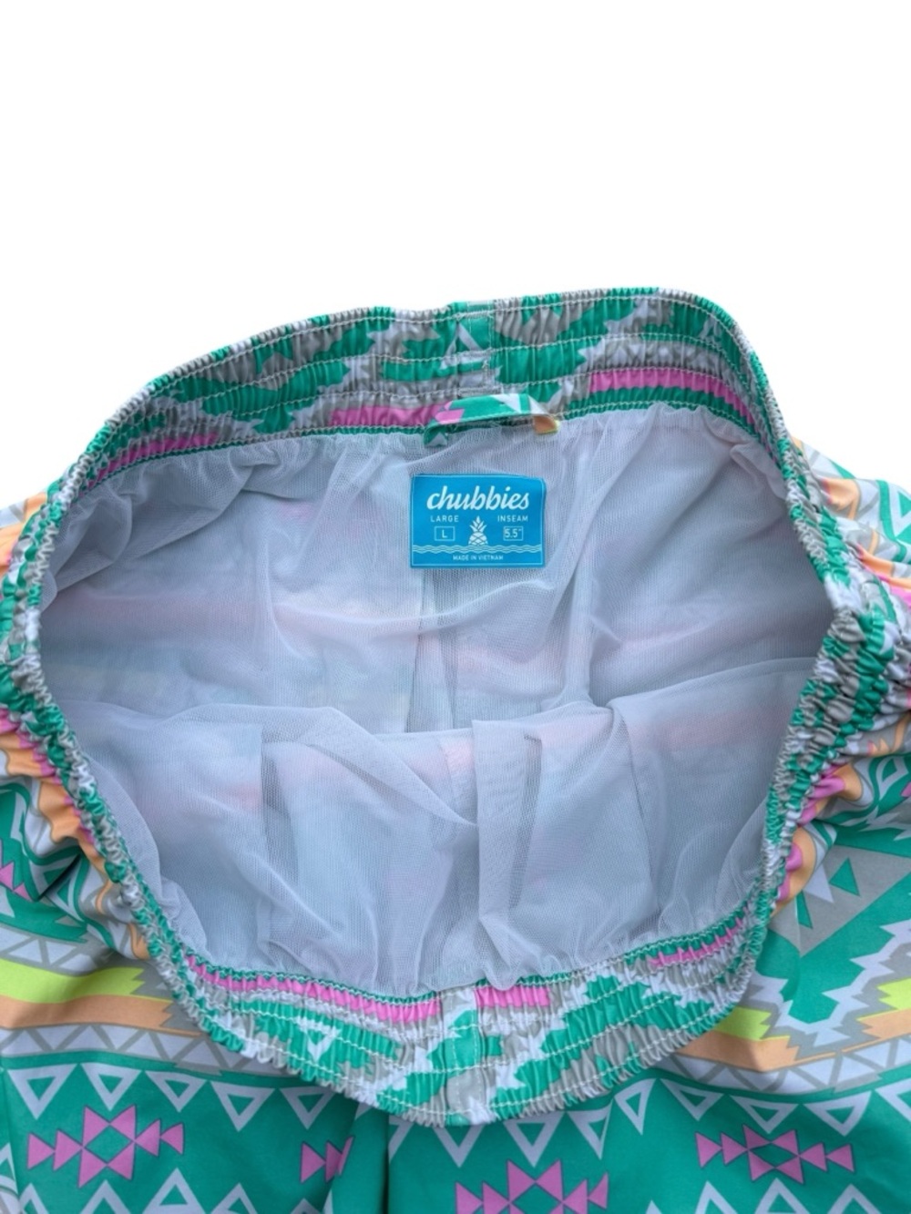 Chubbies Aztec Print Swim Trunks Size Large - Picture 6 of 6